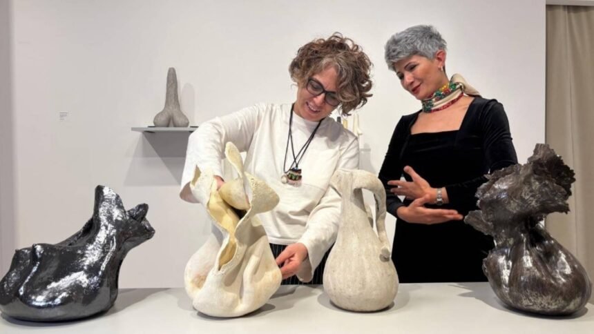 She worked as a volunteer psychologist in Yazidi camps, translating the lament into ceramics